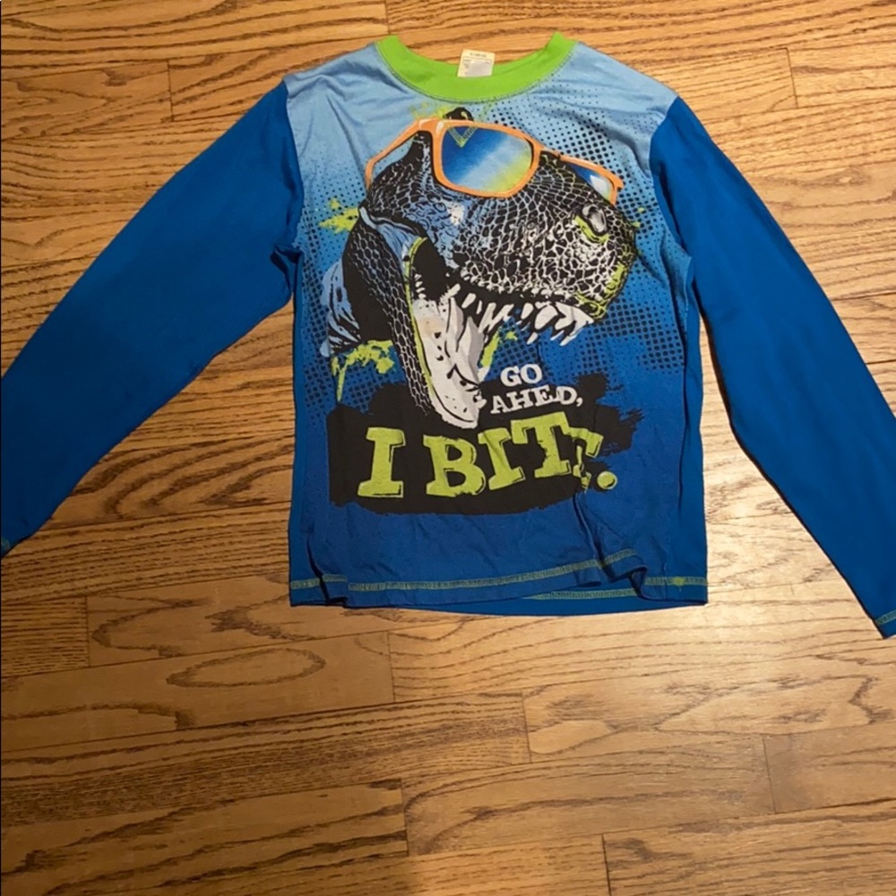 dinosaur pajama shirt